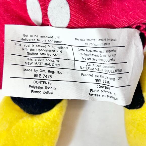 Vintage Mickey Mouse & Minnie Mouse Plush Club Disney Exclusive Beanie Set 1990s - Picture 9 of 11